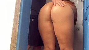 boss tricks bricklayer to bathroom for alone time she gets loose