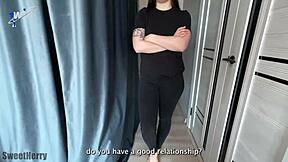 oh man, my roommate bent me over for a rough doggystyle quickie before my date