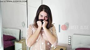 pee girl spy - transparent panty and lingerie try on haul