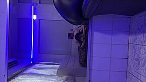 Horny wife enjoys pussy eating and doggy on sofa.