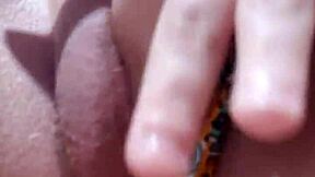 Rubbing my wet clit up close until I explode with cum.