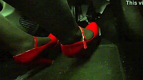 hey, check me pumping pedals in heels driving to the office