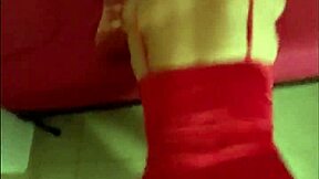 french milf in satin fucks pussy doggystyle