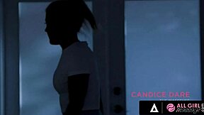 hot scissoring and face fucking between candice dare and georgia jones