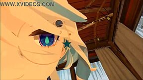 yukoshvr furina dominates goth with riding