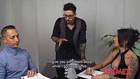 Latina Colombian Brunette Quickie Blowjob With Big Tits