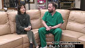 Brooklyn Rossi Sucks Dick, Gets Fucked Hard in Doggystyle and Missionary, Blasted with Huge Cum Load!