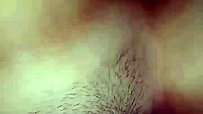 Huge cumshot lands on asian woman's belly featuring her hairy pussy and beaver 😍