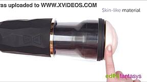 Intriguing Ego X Stroking Masturbator with Suction Cup for Toys, Handjob, and Cumshot