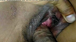 Beautiful girl with big breasts enjoys intimate moment