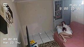 housewife gets a visit from the maintenance man