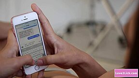 Old Brunette Boss In Lingerie Kisses And Masturbates Young Sexy Employee