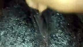 Black wet pussy solo at night