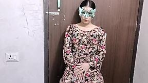 Beautiful young 18+ Indian bhabhi, wanna see her shaved pussy banged?