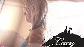 oh man, lexy lohan’s natural tits bouncin’ while she’s mastubating with that dildo