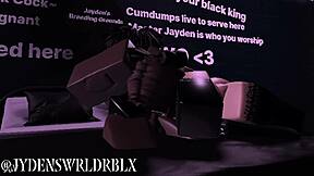Fucking My Snowbunny Fan Hard on Roblox Platform