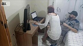 housewife gets a visit from the maintenance man