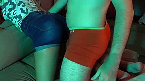 I made him cum in his underwear, haha, what a mess!