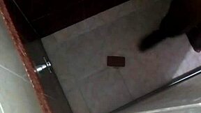 Shower Bathroom Spy Catches Horny Lesbian Friend Fucking with Toys