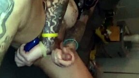 Intense money shot with transsexual cumshot for cash.