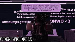 Fucking My Snowbunny Fan Hard on Roblox Platform