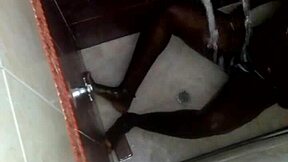 Shower Bathroom Spy Catches Horny Lesbian Friend Fucking with Toys