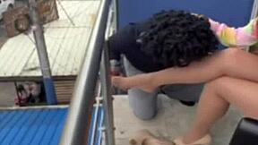 Milf's Legs in Nylon Pantyhose