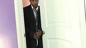 Slim Babe Amber Rayne In Stockings And Fishnets Gets Bent Over