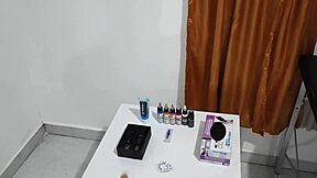 Hermosa Latina Brunette Tattoo Artist Swallows Cock, Does Russian Fuck, Gets Facial Cumshot