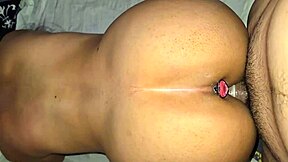 uhh, doggystyle with plug in mi culo for anal sexo now