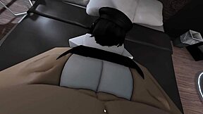 Fucking My Busty Goth Friend in Roblox Sex Session