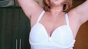 lingerie showcase with stunning mature blonde milf style