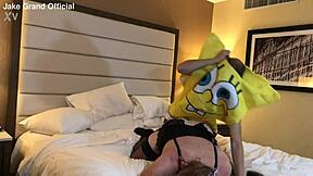 Spongebob Parody Where The Cartoon Character Fucks A Hot Mature Trans Woman In A Comic Milf Ladyboy Scene.
