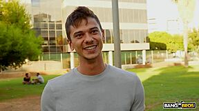 bangbros - watch tattooed brunette saba lapiedra get an anal pounding and a messy facial in public