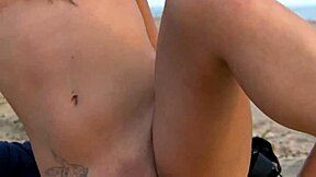 Deep Doggystyle Creampie on the Beach