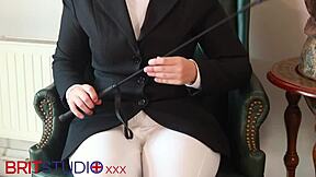 Clean Victorias Riding Boots And Eat Your Cum With Ass Licking And Feet