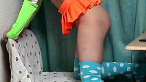 Japanese Upskirt Reveals Tight Panties and Cameltoe