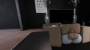 Fucking My Busty Goth Friend in Roblox Sex Session