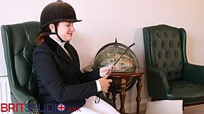 Clean Victorias Riding Boots And Eat Your Cum With Ass Licking And Feet