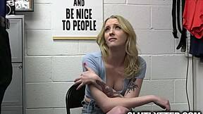 Marilyn Johnson Begs Officer to Pound Her Holes in Office