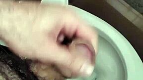 Small Cock Handjob In Public Bathroom