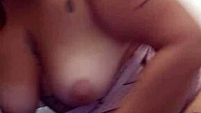 Redhead Flashes Breasts and Pink Pussy While Masturbating