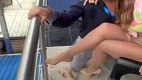 Milf's Legs in Nylon Pantyhose