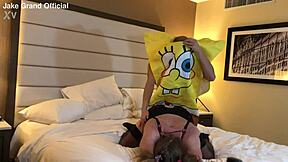 Spongebob Parody Where The Cartoon Character Fucks A Hot Mature Trans Woman In A Comic Milf Ladyboy Scene.