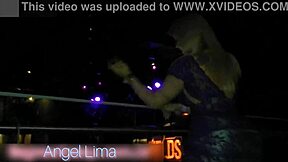 yo, Angel Lima with no panties at the club, damn sexy!