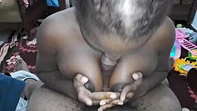 Ebony Babe Sucks Big Black Cock Deepthroat