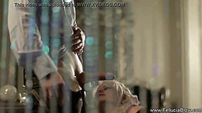 Fellucia gives the perfect blowjob with swallow and facial