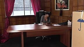 The Delivery Man Makes Horny Chief Cum Several Times Before Jizzing On Her Boobs And Face