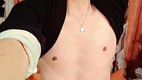 Enjoying a sensual dance and photo session at home