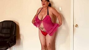 Sexy Woman Masturbating Her Big Tits and Boobs